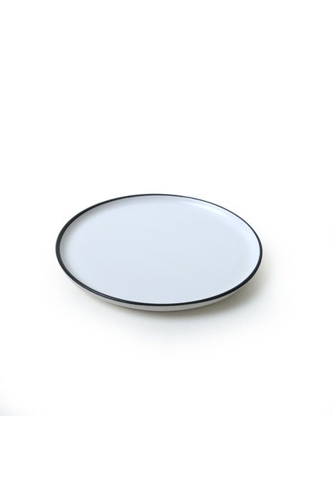Hermia X00019020 Juego para Servir Tartas 6 Piezas 22 cm Gres Blanco Mate
